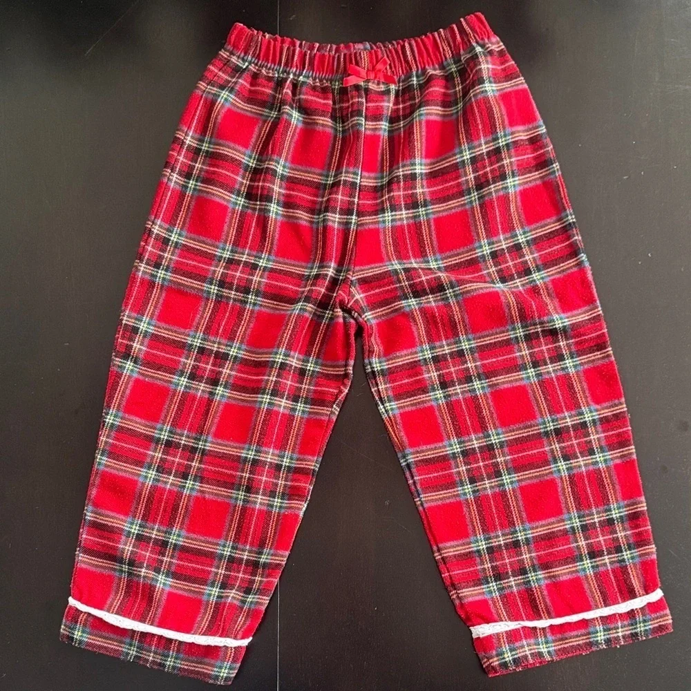 Hartstrings Classic Red Plaid Pajama Set